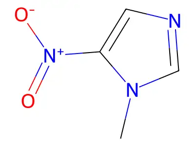 1-Methyl-5-nitroimidazole structure