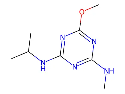6-Methoxy-N2-methyl-N4-(1-methylethyl)-1,3,5-triazine-2,4-diamine structure