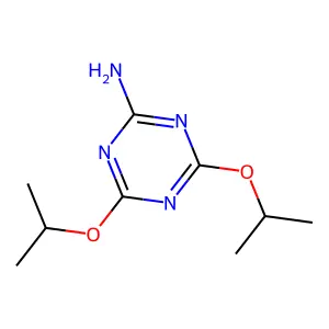 4,6-Di(propan-2-yloxy)-1,3,5-triazin-2-amine structure