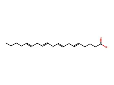 Nonadeca-5,8,11,14-tetraenoic acid structure