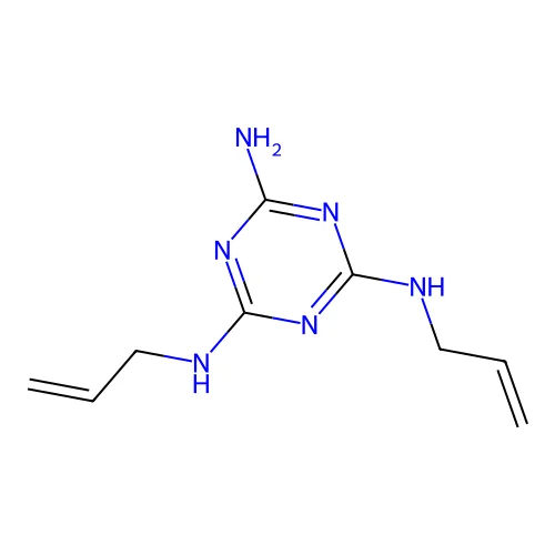 1,3,5-Triazine-2,4,6-triamine, N,N'-di-2-propenyl- structure
