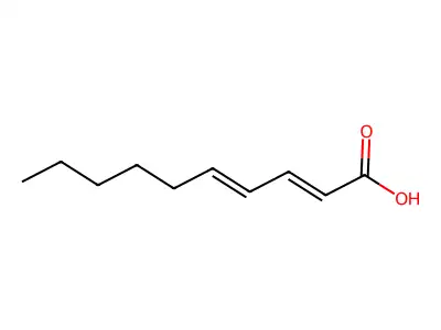 Deca-2,4-dienoic acid structure