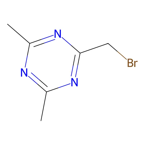 2-(Bromomethyl)-4,6-dimethyl-1,3,5-triazine structure