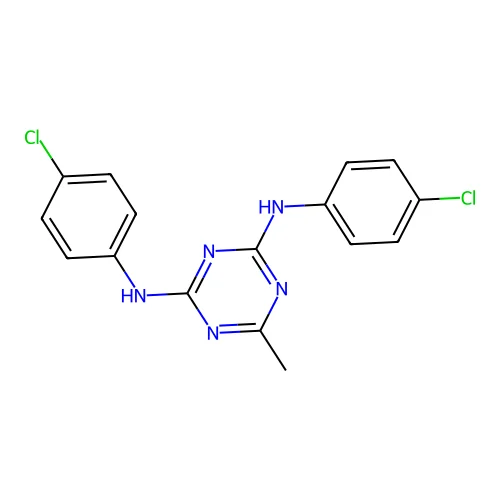 2,6-Di[4-chloroanilino]-4-methyl-S-triazine structure