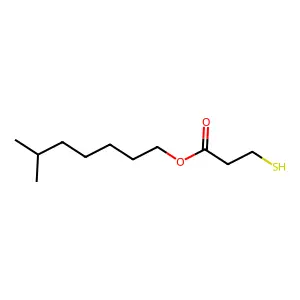 Isooctyl 3-mercaptopropionate structure