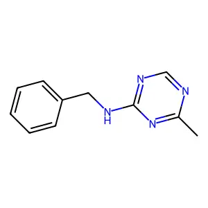 N-benzyl-4-methyl-1,3,5-triazin-2-amine structure