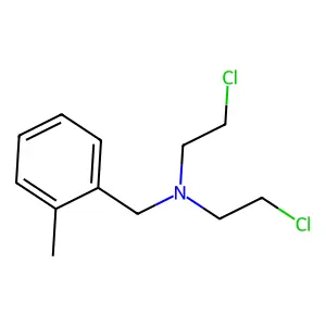 N,N-Bis(2-chloroethyl)-o-methylbenzylamine structure