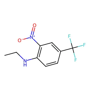 Benzenamine, N-ethyl-2-nitro-4-(trifluoromethyl)- structure