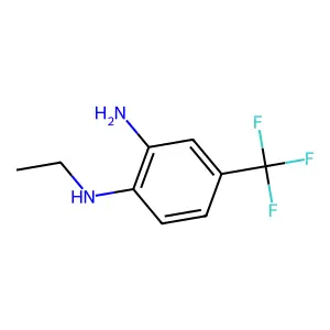 1,2-Benzenediamine, N1-ethyl-4-(trifluoromethyl)- structure