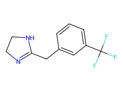 2-IMIDAZOLINE, 2-(m-TRIFLUOROMETHYLBENZYL)- structure