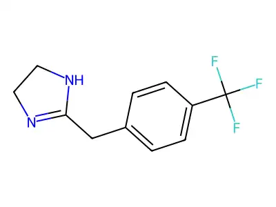 2-IMIDAZOLINE, 2-(p-TRIFLUOROMETHYLBENZYL)- structure
