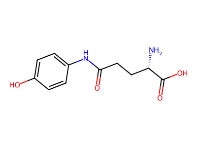 N-(p-Hydroxyphenyl)-L-glutamine structure
