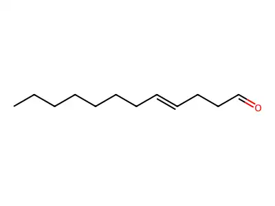 Dodec-4-enal structure