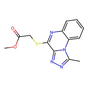 Methyl 2-[(1-methyl[1,2,4]triazolo[4,3-a]quinoxalin-4-yl)sulfanyl]acetate structure