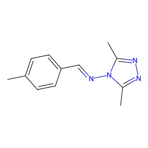 N-(3,5-dimethyl-1,2,4-triazol-4-yl)-1-(4-methylphenyl)methanimine structure