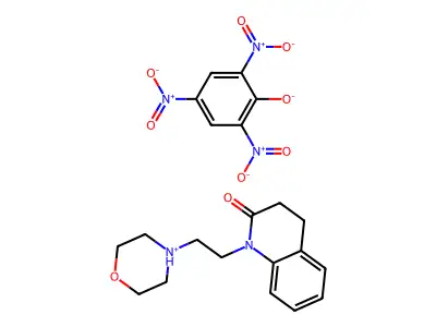 Carbostyril, 3,4-dihydro-1-(2-morpholinoethyl)-, picrate structure