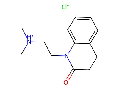 Carbostyril, 3,4-dihydro-1-(2-(dimethylamino)ethyl)-, hydrochloride structure