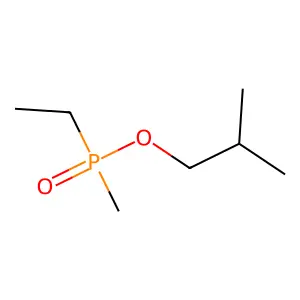 Phosphinic acid, P-ethyl-P-methyl-, 2-methylpropyl ester structure