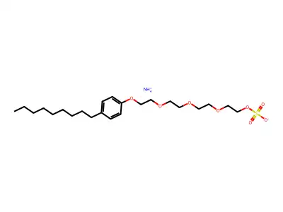 Polyethylene glycol nonylphenyl ether sulfate ammonium salt structure