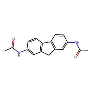 N,N'-9H-Fluorene-2,7-diylbis(acetamide) structure