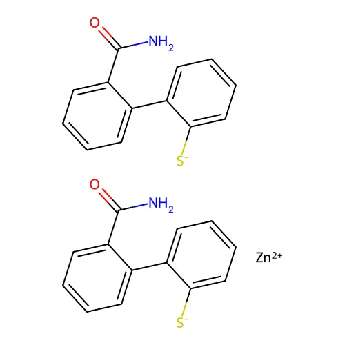 ZINC;2-(2-carbamoylphenyl)benzenethiolate structure