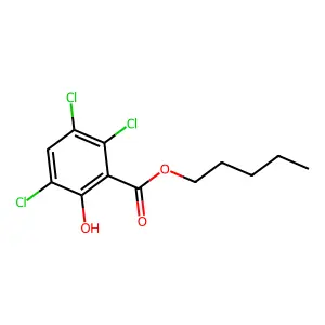 Pentyl 3,5,6-trichlorosalicylate structure