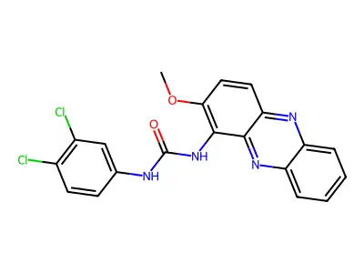 1-(3,4-Dichlorophenyl)-3-(2-methoxyphenazin-1-yl)urea structure