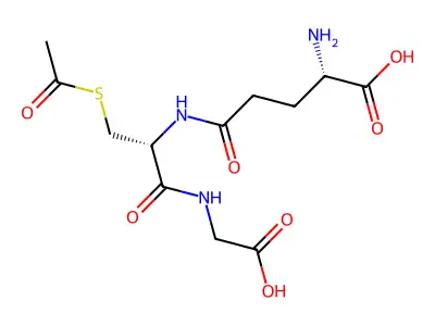 S-acetyl-L-glutathione structure