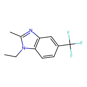 1H-Benzimidazole, 1-ethyl-2-methyl-5-(trifluoromethyl)- structure