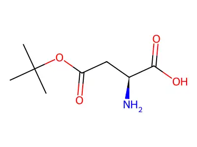 2-Amino-4-(tert-butoxy)-4-oxobutanoic acid structure