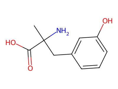 alpha-Methyl-m-tyrosine structure