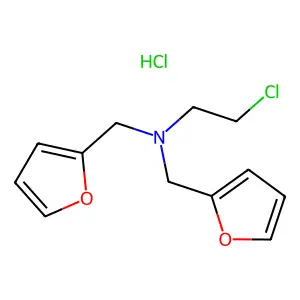 Difurfurylamine, N-(2-chloroethyl)-, hydrochloride structure