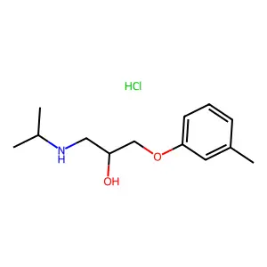 (2-Hydroxy-3-(m-tolyloxy)propyl)isopropylammonium chloride structure