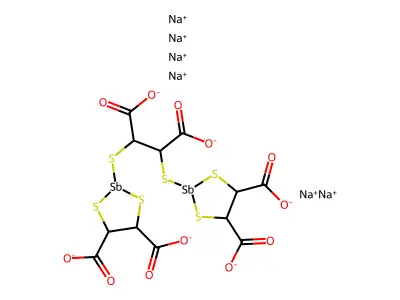 Sodium Stibocaptate structure