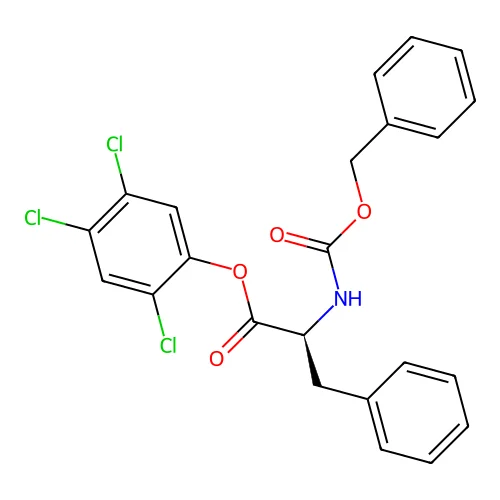 2,4,5-Trichlorophenyl 3-phenyl-N-((phenylmethoxy)carbonyl)-L-alaninate structure