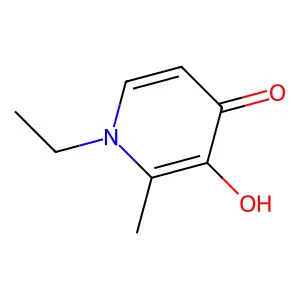 1-Ethyl-3-hydroxy-2-methyl-4-pyridinone structure