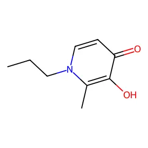 3-Hydroxy-2-methyl-1-propyl-4(1H)-pyridone structure