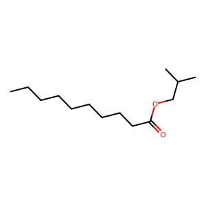 Isobutyl decanoate structure