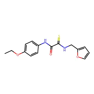 N-(4-ethoxyphenyl)-2-[(2-furylmethyl)amino]-2-thioxoacetamide structure