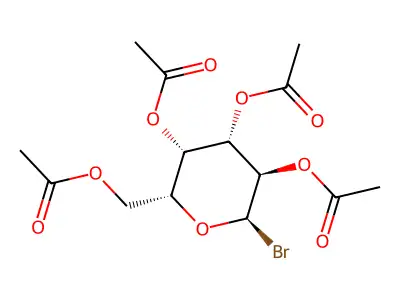 alpha-D-Galactopyranosyl bromide, tetraacetate structure