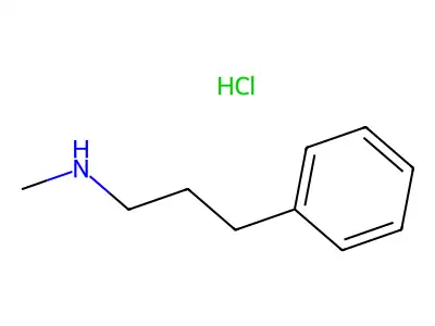 Methyl(3-phenylpropyl)azanium;chloride structure