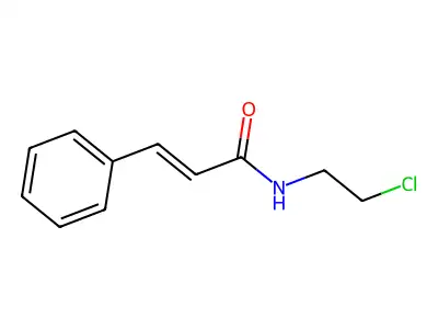 N-(2-chloroethyl)-3-phenylprop-2-enamide structure