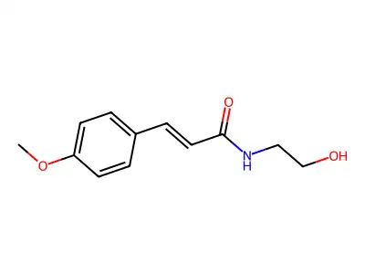2-Propenamide,n-(2-hydroxyethyl)-3-(4-methoxyphenyl)- structure