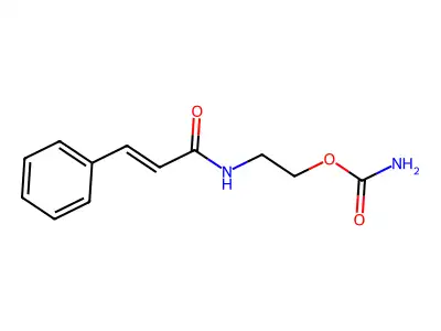 2-(3-Phenylprop-2-enoylamino)ethyl carbamate structure