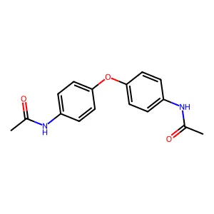 4,4'-Oxybisacetanilide structure