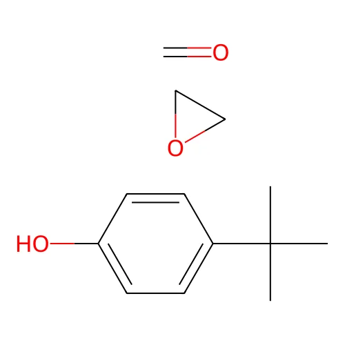 4-Tert-butylphenol;formaldehyde;oxirane structure