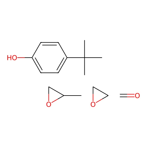 4-Tert-butylphenol;formaldehyde;2-methyloxirane;oxirane structure
