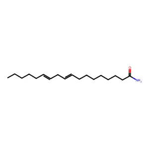 9,12-Octadecadienamide structure