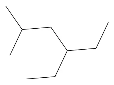 4-Ethyl-2-methylhexane structure