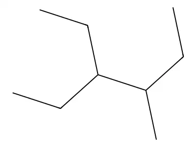 3-Ethyl-4-methylhexane structure
